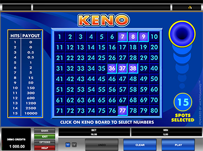 keno Game 2