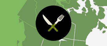 Who's searching for Vegan takeaways the most?