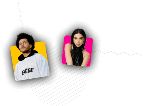 The Weeknd and Dua Lipa
