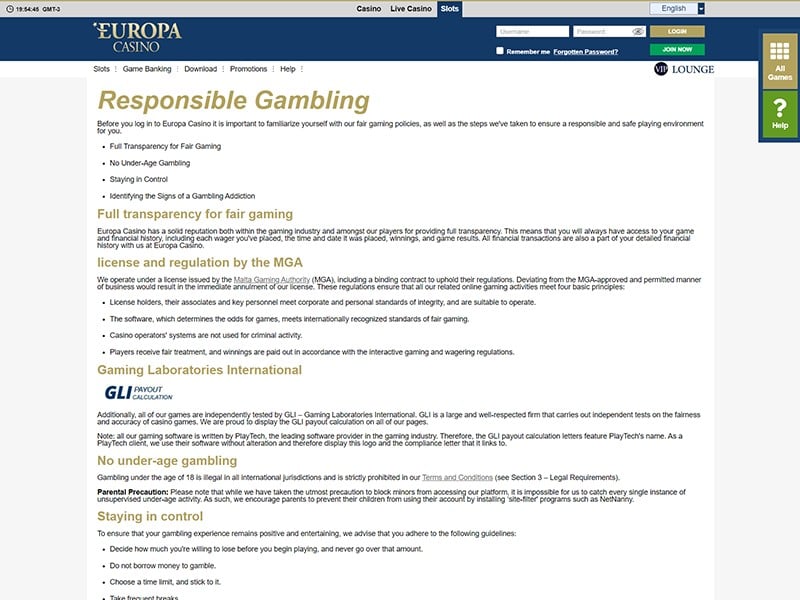 Europa Casino Download Android