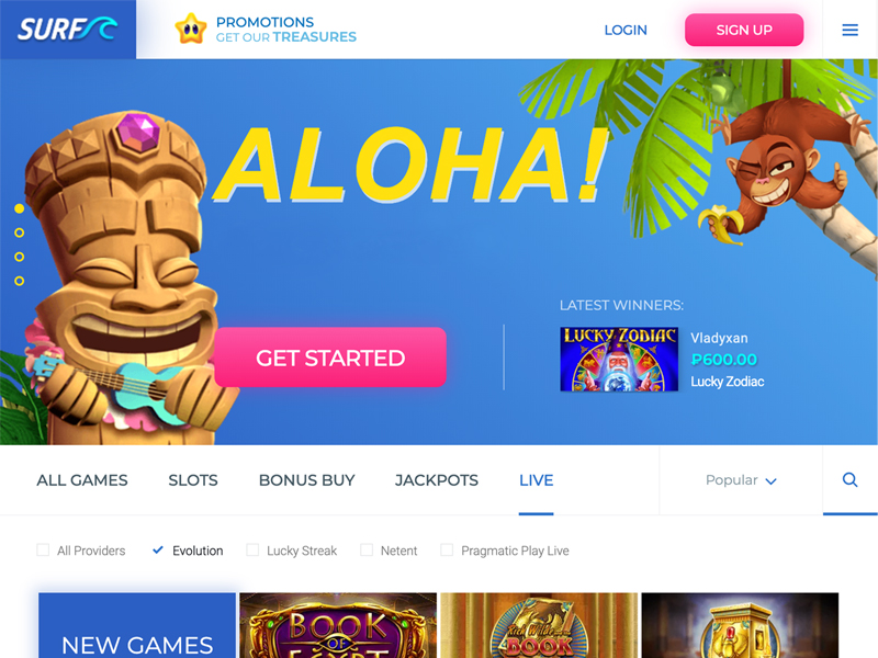 surf casino турнир