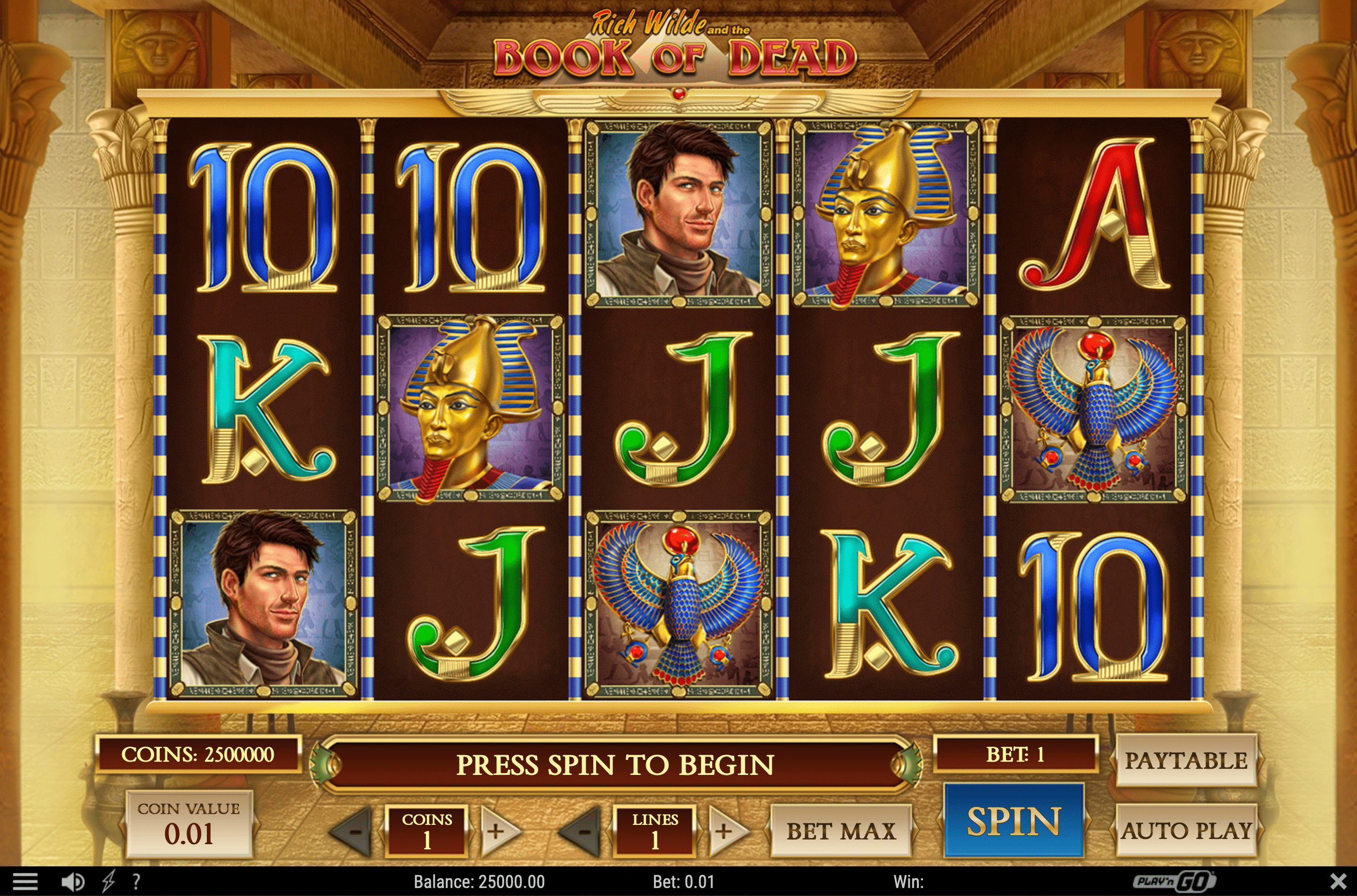 Rich Wilde and the Book of Dead - Best Play’n GO Games in Canada