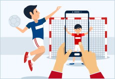 Mobile handball betting